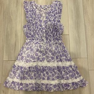 BB Dakota x Steve Madden Mariposa Ruffle Sleeve Fit & Flare Dress SIZE LARGE